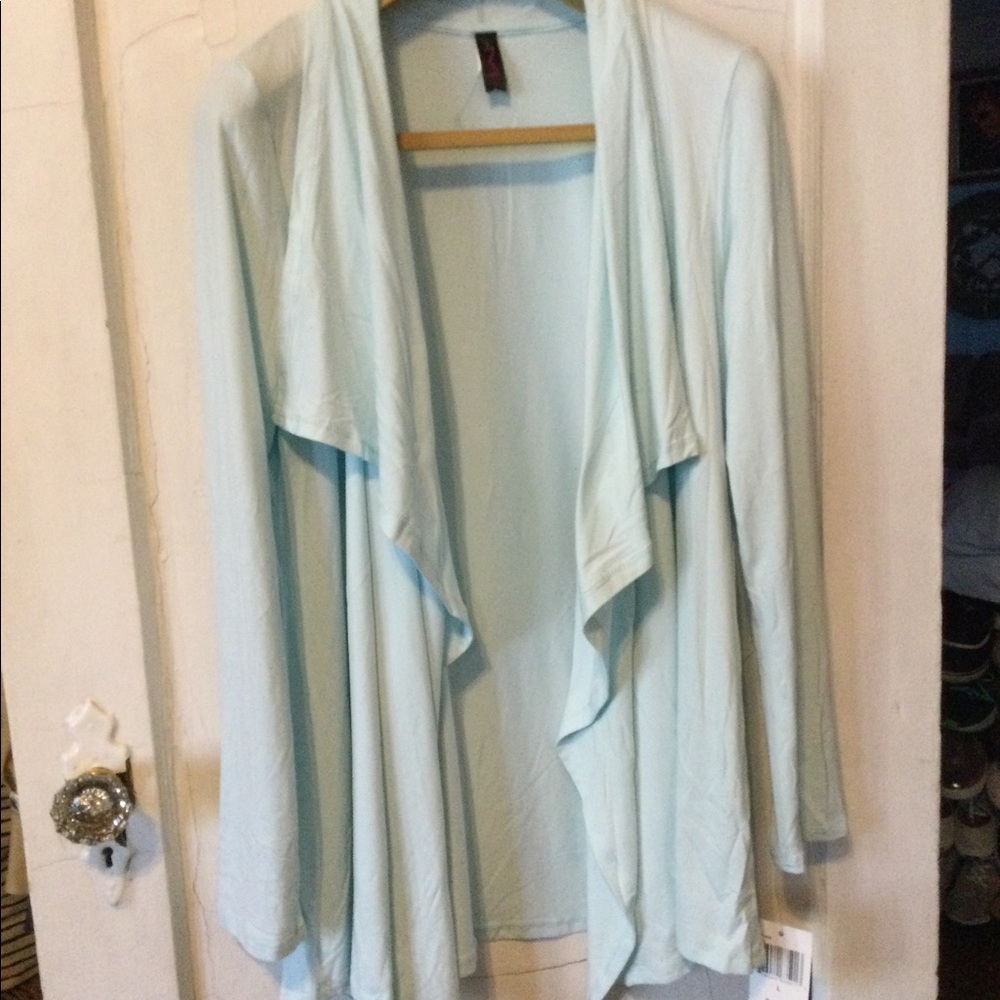 Light blue cardigan
